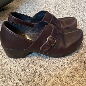 Brown Dansko with buckle
